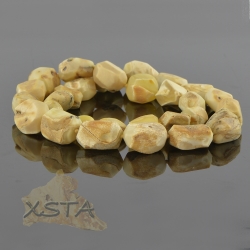 Amber necklace unpolished raw beads